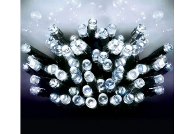 Premier 50 Multi-Action Battery Operated LED Time Lights - WHITE